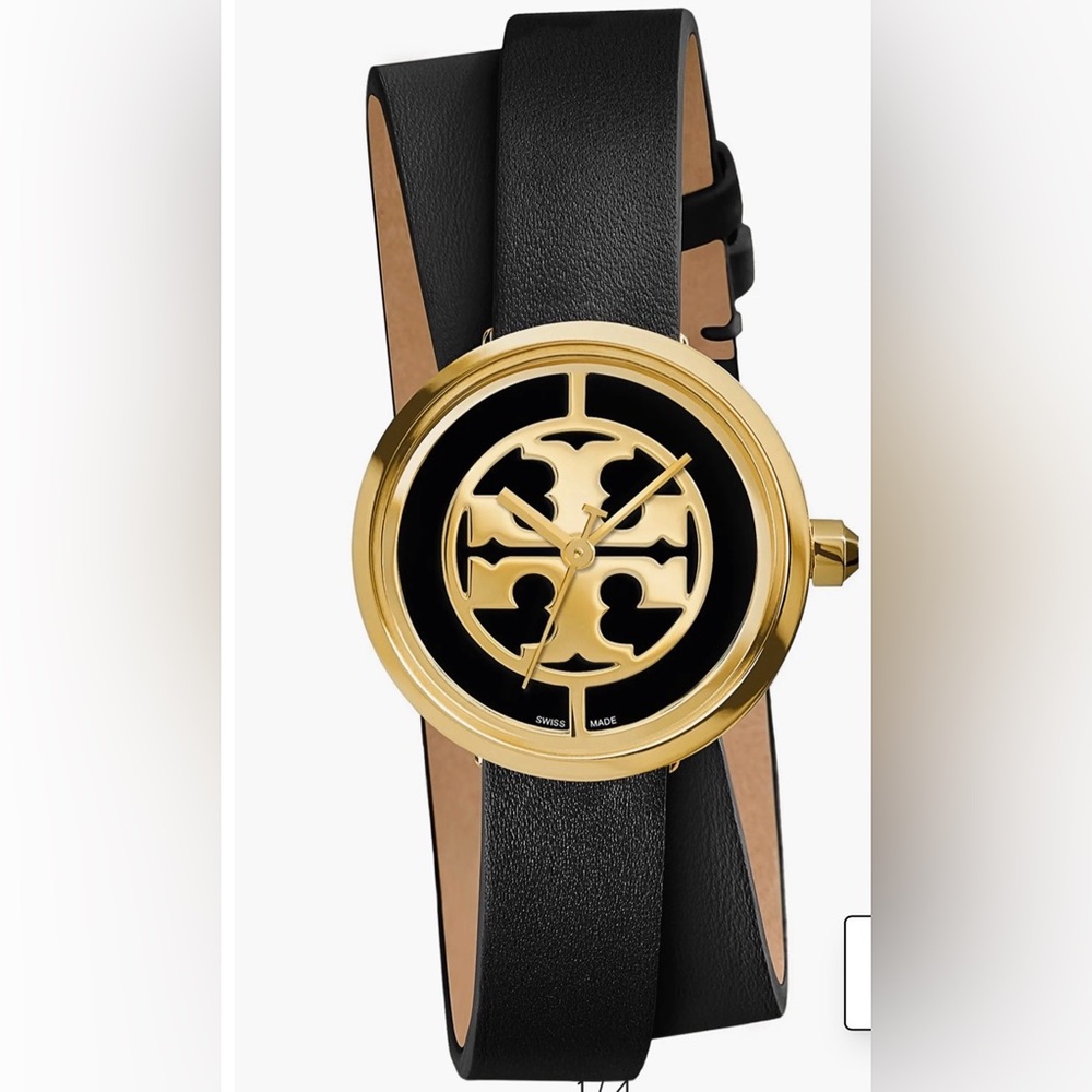 Tory Burch Black and Gold  Watch